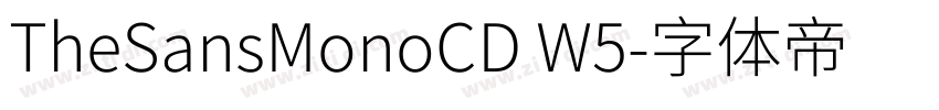 TheSansMonoCD W5字体转换